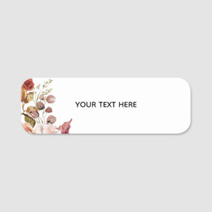 Créez Votre Propre Étiquette de Nom Floral Classiq