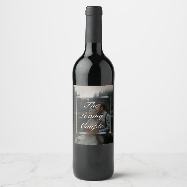Créez votre propre étiquette de vin d'amour (Devant)