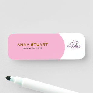 Créez Votre Propre Étiquette Nominative Rose Perso