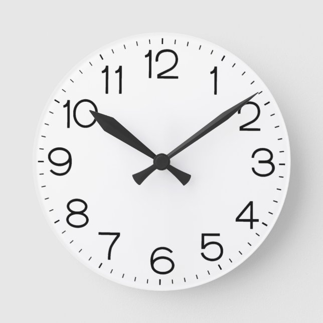 Créez votre propre horloge murale de 8 pouces Pers (Recto)
