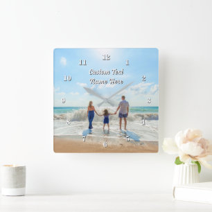 Créez Votre Propre Horloge Murale de Photos Cadeau