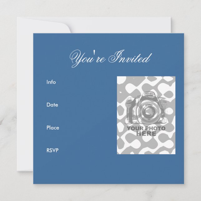 Créez votre propre invitation de Carré 8 (Devant)