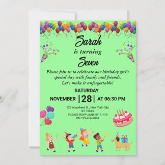 Créez votre propre Invitation de fête d'anniversai