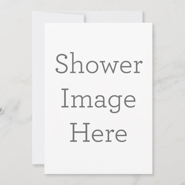 Créez votre propre invitation d'image de douche (Devant)