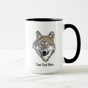 Créez votre propre loup gris Combo Coffee Mug
