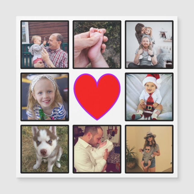 Créez votre propre Magnet de collage photo personn (Devant)