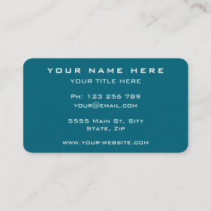 Créez votre propre modèle de carte de visite coule
