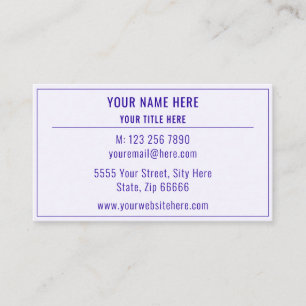 Créez votre propre modèle de carte de visite promo