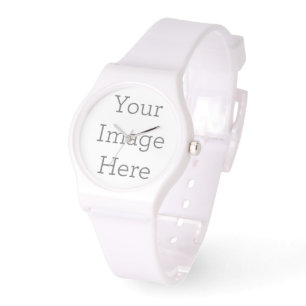 Créez votre propre montre Silicone blanche