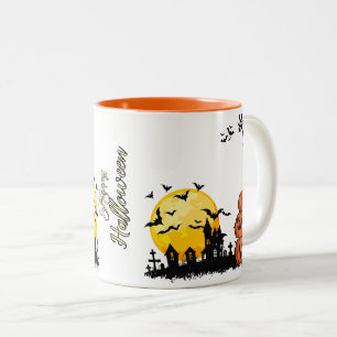 Créez votre propre Mug Orange Happy Halloween