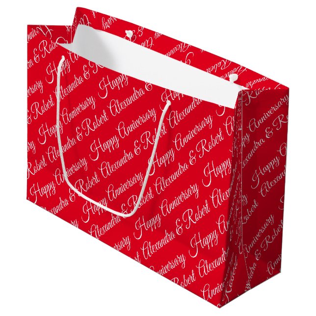 Créez votre propre nom Anniversaire Grand sac cade (Devant Angle)