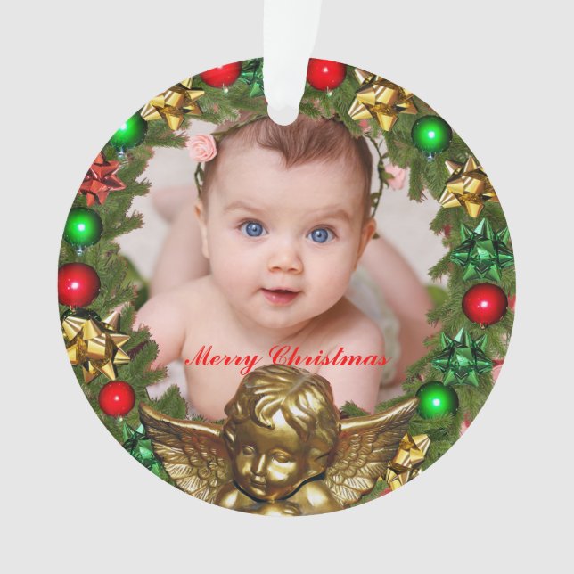 Créez votre propre photo de bébé de Noël (devant)