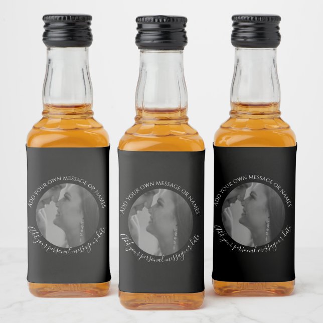 Créez votre propre photo Liquor Mariage Étiquette  (Bouteilles)