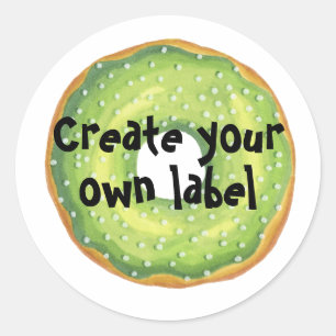Créez votre propre Sticker rond classique de beign