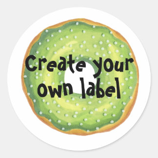 Créez votre propre Sticker rond classique de beign