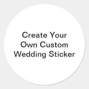 Créez Votre Propre Sticker Rond Mariage Personnali