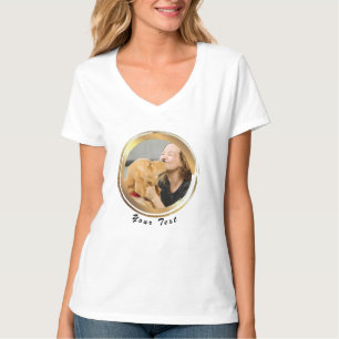 Créez votre propre T-shirt photo de chien en cercl