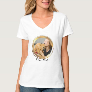 Créez votre propre T-shirt photo de chien en cercl