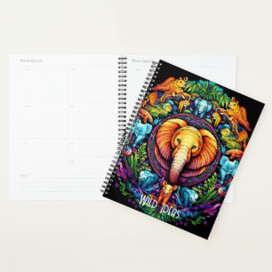 Créez votre propre totem d'éléphant coloré Mandala