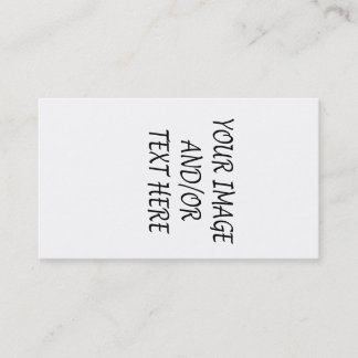 Créez votre propre verticale de carte de visite