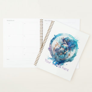 Créez votre propre Zodiac bleu et violet Aquarius