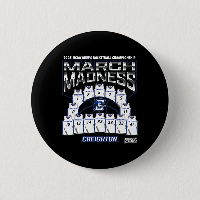 Creighton March Madness 2025 Men's Sketll Nil  Button (Vorderseite)