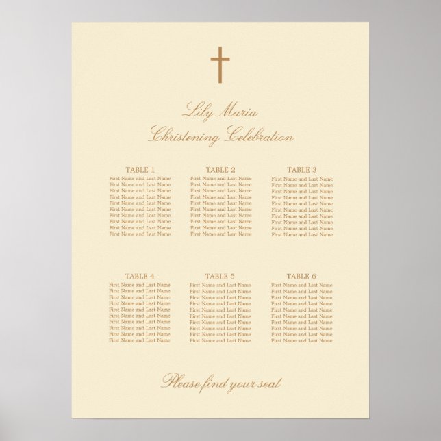 Creme 6 Tafelweihe Seekarte Plakat (Vorne)