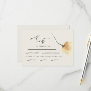 Crème à tige simple et fleurie Jaune RSVP
