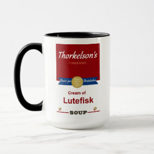 Creme aus Lutefisk Soup Coffee Tasse. Tasse
