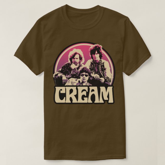 Creme Band T-Shirt (Design vorne)