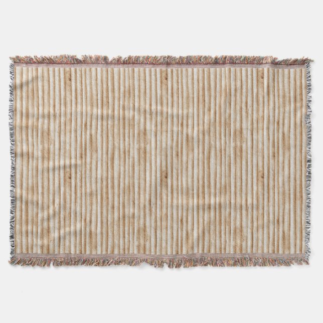 Creme Baumrinden Holz Weihnachten Decke (Vorderseite)