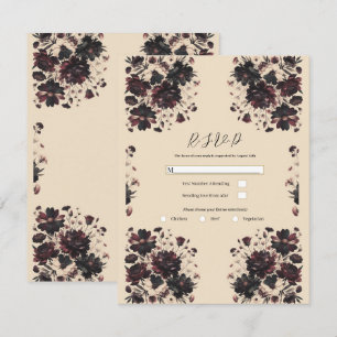 Creme Beige Antike shabby chic stimmungsvolle Blum Einladung