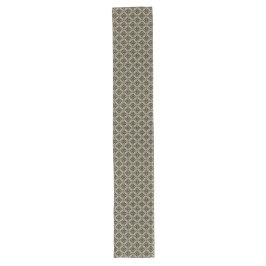 Creme Beveled Diamonds Muster Großer Tischläufer