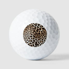 Creme Black Leopard Print Golfball