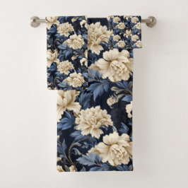 Crème bleue Floral Moderne