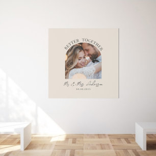 Creme-Bogen-Foto-Hochzeitsgeschenk-Häusliche Dekor Fotodruck