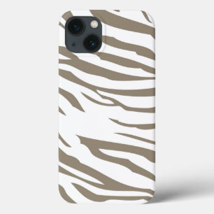 Creme Brown White Zebra Print title_seo2