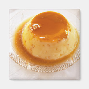 Crème caramel Artiger Pudding mit Karamell Magnet