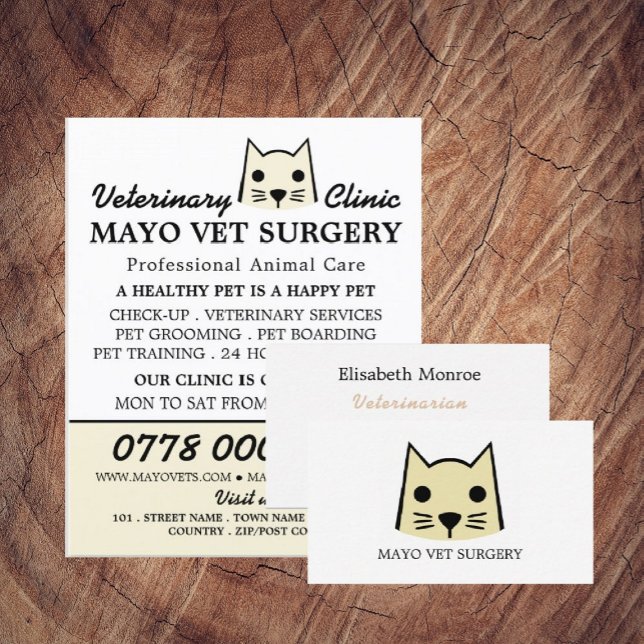 Creme Cat, Veterinary, Veterinary Service Flyer (Von Creator hochgeladen)