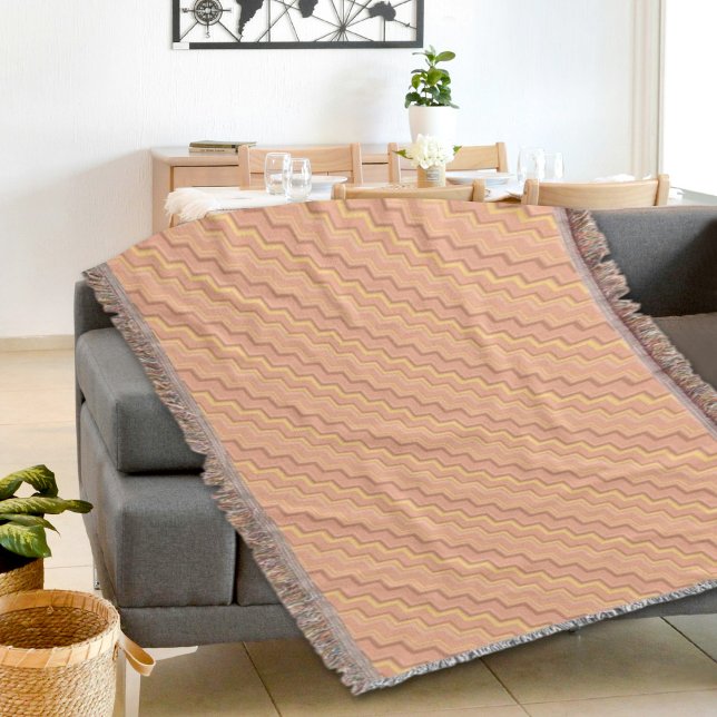 Creme Chevron Muster Wurfdecke Decke (Von Creator hochgeladen)