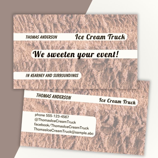 Creme Choco Design Mix Visitenkarte (Von Creator hochgeladen)