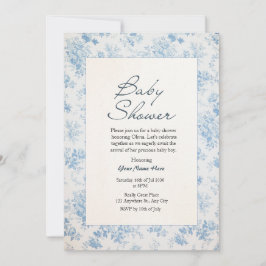 Creme Classic Traditional Baby Shower Einladungen