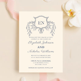 creme classique invitation de mariage uk modèle