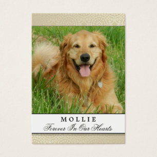 Crème commémorative de carte d'animal familier -