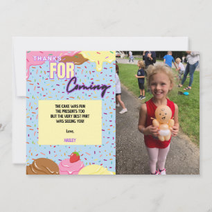 Crème de glace Anniversaire Carte de remerciements