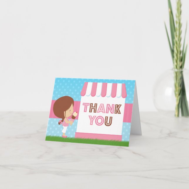 Crème de glace Anniversaire Merci de fête (Devant)