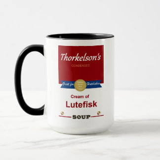 Crème De Mug De Café Soupe Lutefisk.