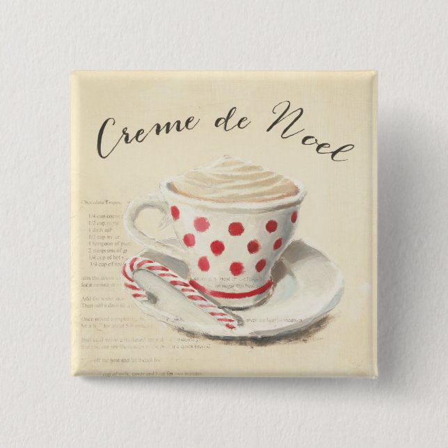 Creme de Noel Button (Vorderseite)
