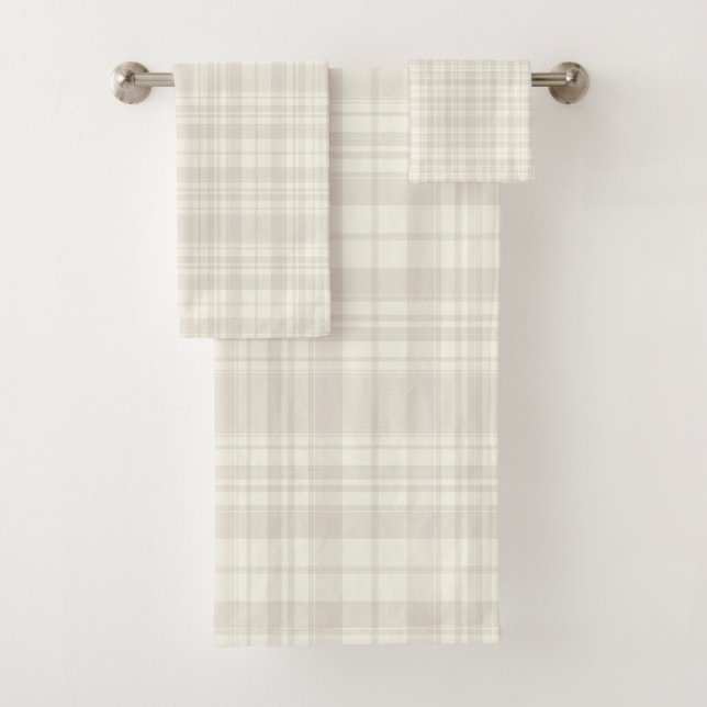 Crème de plaid de tartan et no. 66 de beige (En situation)