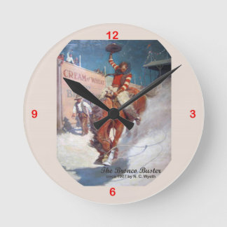 Creme der Weizen-Gebrauchsgrafik-Uhr #27 Runde Wanduhr